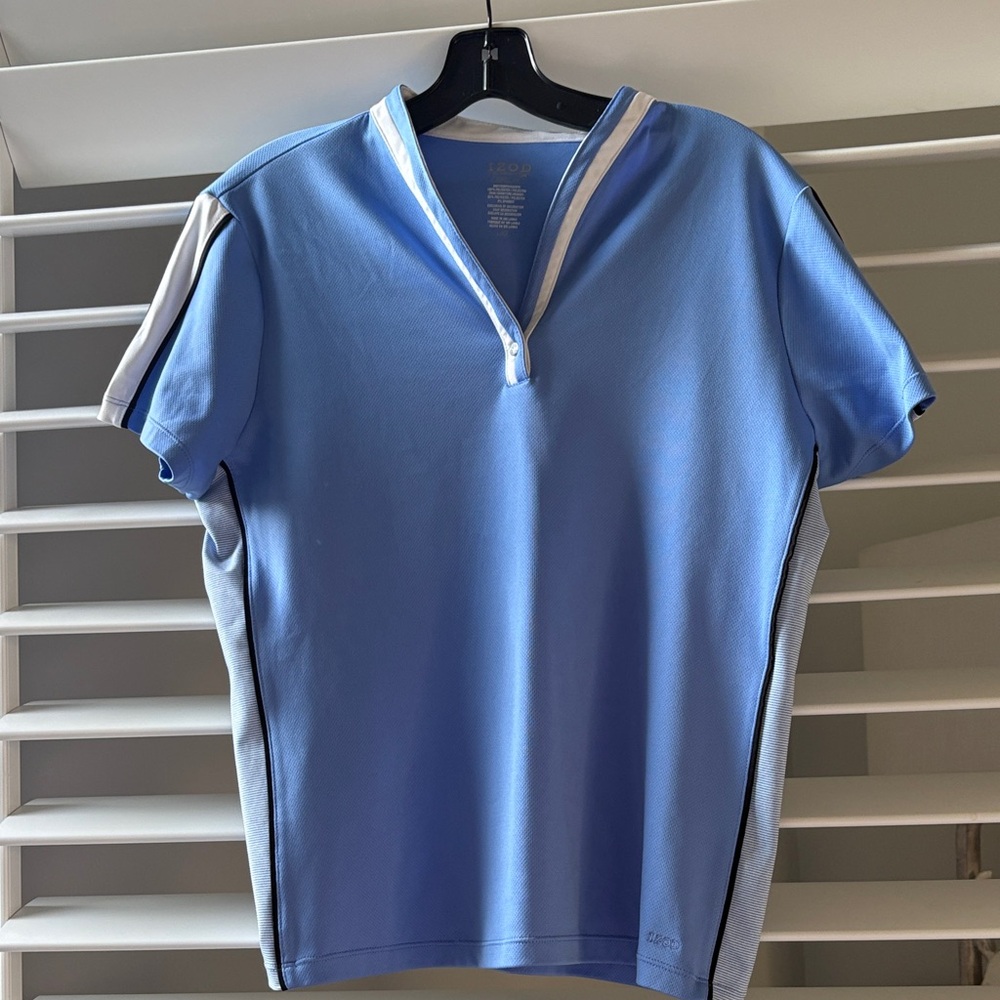Izod Women's  Perform X Movement Cool-FX Golf, Tennis Pickleball; Sz: L; EUC